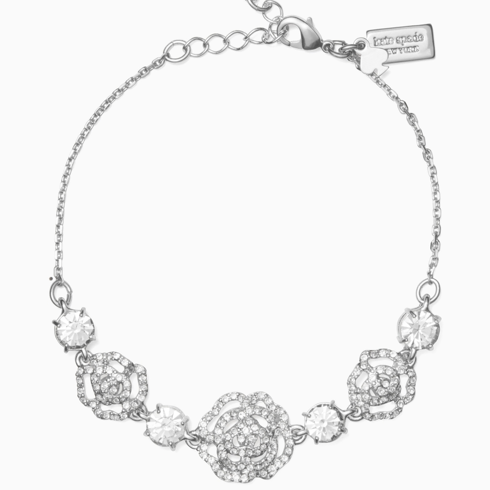 NWT Kate Spade Glass Rose Bracelet